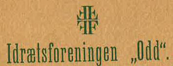 Fire F-merket på Aarsberetning 1904-1905