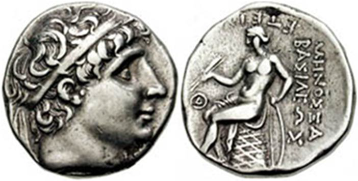 Apollon på gresk mynt ca. 250 f.Kr.